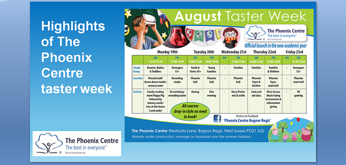 Phoenix Centre Taster Week Highlights