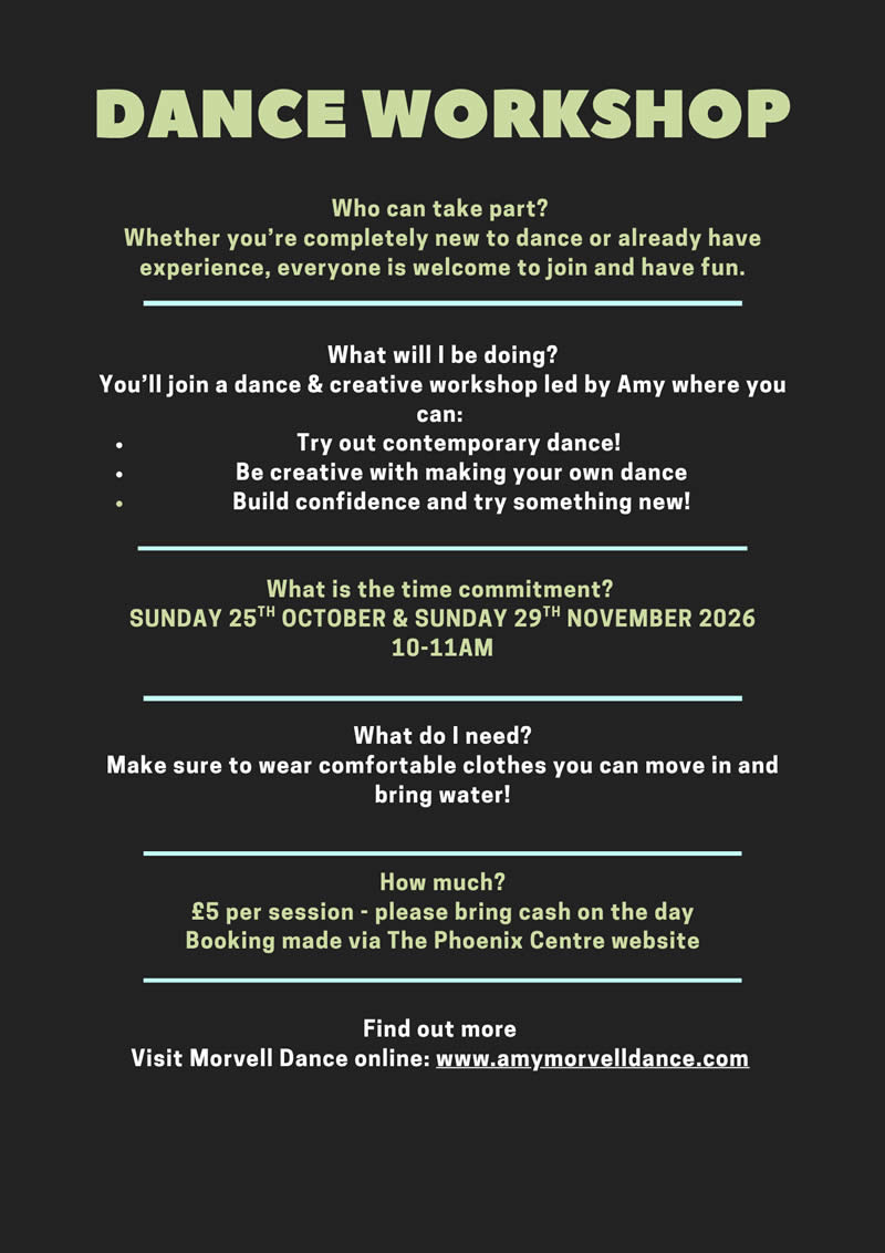 dance workshop Oct & Nov 2026